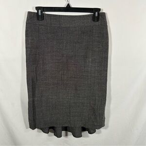 EXPRESS DESIGN STUDIO Gray Pencil Career Skirt Women’s Size 2,  Ruffled Back